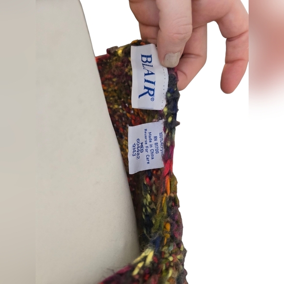 Blair colorful, button-down knit cardigan Size Medium - Picture 4 of 5